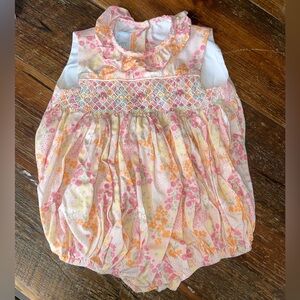 Little English floral bubble, size 24 mos